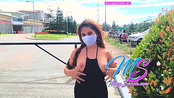 Premium#5 Filipina Model Miyu Sanoh Showing Thongs Breast And Nipples In A Cute And Sexy Street Walk In The Park And Parking Lot - XXX Pinay Scandal Exhibitionist And Nudist